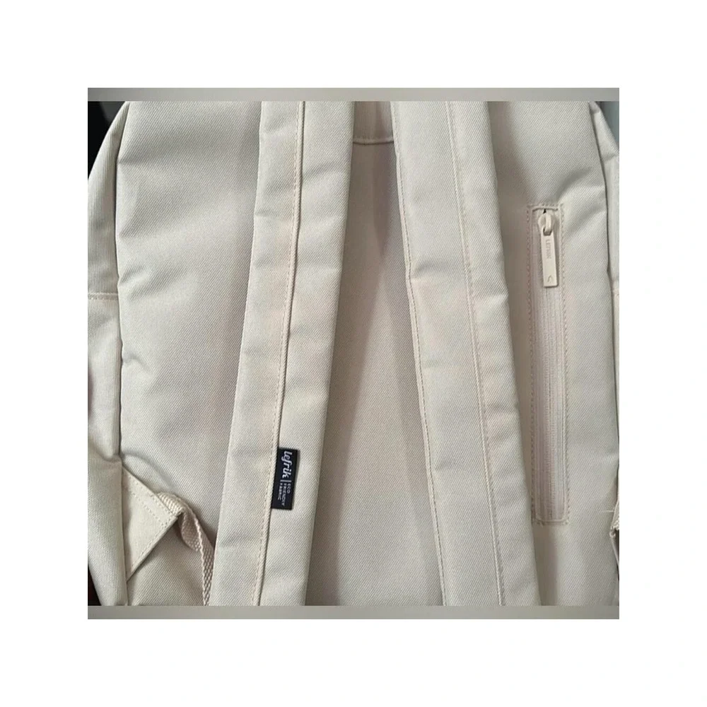 ✨ Lefrik Cream Eco Recycled Backpack Travel Laptop✨